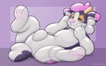 feral glistening glistening_body horn inflatable lying male nozzle null_bulge on_back permagrin pool_toy seam_(sewing) smile solo toony white_body yellow_eyes symrea animate_inanimate bovid caprine goat living_inflatable mammal 16:10 widescreen
