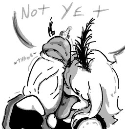 anthro bodily_fluids duo edging fellatio femboy genital_fluids genitals glans hair hair_over_eyes handjob leaking_precum looking_pleasured male male/male oral orgasm_denial penile penis precum sex throbbing throbbing_penis spiral2005 fan_character arthropod insect lepidopteran moth monochrome