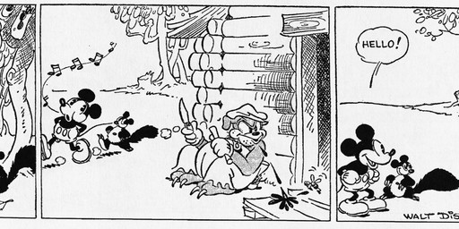 ambiguous_gender anthro bottomwear clothed clothing dialogue feral footwear gloves group handwear hat headgear headwear knife male musical_note musical_symbol open_mouth outside pants plant shoes sitting standing symbol tail text tree trio walking earl_duvall floyd_gottfredson disney public_domain butch_(mickey_mouse) mickey_mouse squeaky_(mickey_mouse) bulldog canid canine canis domestic_dog mammal mastiff molosser mouse murid murine rodent sciurid tree_squirrel 1930 20th_century absurd_res ancient_art black_and_white comic dated english_text hi_res monochrome signature