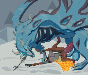 1_eye adventurer anal armor balls bestiality big_balls big_penis blue_body bodily_fluids body_hair bone boots bottomwear bottomwear_aside breastplate butt cape claws clothing clothing_aside defeat_sex defeated defeated_hero dragon_on_human duo exposed_bone exposed_rib_cage exposed_skull feet feral foot_on_face footwear forced genital_fluids genitals gloves glowing glowing_eyes hairy_balls handwear headgear helmet horn huge_balls huge_penetration huge_penis human_on_feral interspecies lance leaking_precum loincloth loincloth_aside lying male male/male melee_weapon missing_arm missing_eye on_side outside penetration penis polearm precum rape reaching_for_weapon ridged_penis ring rotting_flesh saggy_balls sex shield shoes size_difference skull snow sweat sweaty_balls sweaty_butt sweaty_genitalia sweaty_penis teratophilia weapon scruffymusk mythology old_school_runescape runescape vorkath_(osrs) dragon human mammal mythological_creature mythological_scalie scalie undead zombie absurd_res hi_res