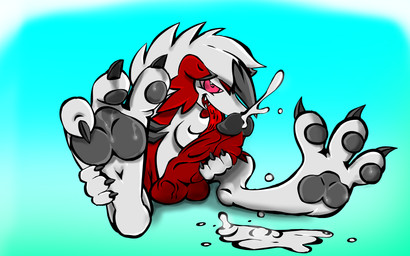 anthro auto_penis_lick big_feet big_penis bodily_fluids corruption cum feet feral genital_fluids genitals growing growth hindpaw huge_feet huge_penis humanoid_genitalia humanoid_penis hyper hyper_feet hyper_genitalia hyper_penis licking male masturbation musk oral oral_masturbation pawpads paws penile penile_masturbation penis self_lick solo tongue tongue_out samthemann nintendo pokemon canid canine generation_7_pokemon lycanroc mammal midnight_lycanroc pokemon_(species) 16:10 absurd_res hi_res widescreen