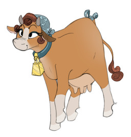 accessory bell bell_collar bow_(feature) bow_accessory bow_ribbon brown_hair collar cowbell eyelashes female feral furgonomics hair headscarf heart_symbol horn ribbons simple_background smile solo tail tail_accessory tail_bow tail_ribbon teats udders white_background mcsweezy beef_cattle bovid bovine cattle hereford_cattle mammal