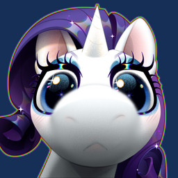 blue_eyes blush eyebrows eyelashes eyeshadow female hair horn long_hair looking_at_viewer makeup purple_hair simple_background solo transparent_background unicorn_horn rrd-artist friendship_is_magic hasbro my_little_pony mythology rarity_(mlp) equid equine mammal mythological_creature mythological_equine unicorn absurd_res alpha_channel headshot_portrait hi_res portrait