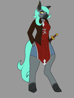 anthro ear_piercing female grumpy hand_in_pocket hooves melee_weapon piercing pockets solo standing sword unguligrade weapon wings samtherabbit mythology delphi_(samtherabbbit) equid equine mammal mythological_creature mythological_equine pegasus 3:4 absurd_res digital_media_(artwork) flat_colors hi_res