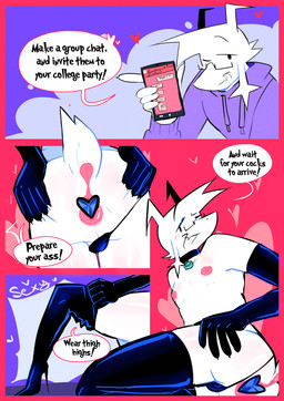 anthro anus armwear boots butt butt_focus clothed clothing collar dialogue elbow_gloves footwear gloves handwear high_heeled_boots high_heels legwear male partially_clothed plug_(sex_toy) sex_toy shoes solo spread_anus spreading text thigh_boots thigh_highs thong underwear conditional_dnp witchtheghost deltarune undertale undertale_(series) asriel_dreemurr boss_monster_(undertale) bovid caprine goat mammal absurd_res comic english_text hi_res