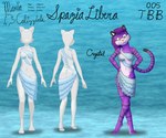 anthro asymmetrical_clothing black_body black_fur clothing designer_clothes dress female front_view fur hair mannequin markings pose purple_body purple_fur purple_hair rear_view smile smiling_at_viewer solo striped_body striped_fur striped_markings striped_tail stripes tail tail_markings text white_body white_fur yellow_eyes scoutthecat02 crystal_the_tiger felid mammal pantherine tiger english_text hi_res