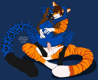 4_toes 5_fingers anthro anthro_on_anthro anthro_penetrated anthro_penetrating anthro_penetrating_anthro brown_hair countershading duo ear_piercing ear_ring feet female female_penetrated fingers hair interspecies male male/female male_penetrating male_penetrating_female navel navel_piercing penetration penile penile_penetration penis_in_vagina piercing ring_piercing sex simple_background smile toes transparent_background vaginal vaginal_penetration kittydee felcat_(character) raj_(felcat) domestic_cat felid feline felis leopard mammal pantherine 2021 alpha_channel digital_media_(artwork)