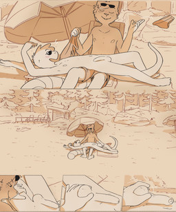 balls beach erection foreskin genitals male male/male nipples nude parasol penis sunning tail conditional_dnp funkybun finn_(funkybun) nick_(funkybun) shade_(disambiguation) absurd_res comic hi_res