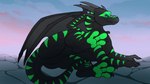 16:9 3_toes animated dragon european_mythology featureless_crotch feet feral foot_focus kete male membrane_(anatomy) membranous_wings mythological_creature mythological_scalie mythology noxy_(dragon) scalie short_playtime tail teasing toes western_dragon widescreen wings