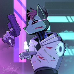 cybernetics cyberpunk machine male solo harucat android cyborg robot 1:1 hi_res