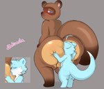 anal anthro balls big_butt blush butt cutaway duo feral genitals huge_butt male male/male oral rimming sex size_difference small_dom_big_sub squish squishing_ass tail thick_tail thick_thighs tongue tongue_out zakiredlight animal_crossing nintendo arti_(deltravok) tom_nook_(animal_crossing) canid canine mammal mustelid otter raccoon_dog tanuki hi_res