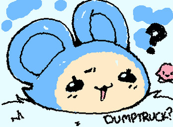 ambiguous_feral ambiguous_gender armless big_ears blue_background blue_ears blue_inner_ear blush blush_lines dialogue duo empty_eyes eyelashes feral glistening glistening_eyes legless limbless looking_at_viewer multicolored_body noseless open_:3 open_mouth pink_body question_mark short_tail simple_background simple_eyes solo_focus squigglevision standing stylized_empty_eyes tail talking_to_viewer tan_body tan_face text two_tone_body ligma_(artist) kirby_(series) nintendo kirby mammal mouse murid murine rodent squeaker_(kirby) waddling_head 2025 animated digital_media_(artwork) english_text flat_colors low_res wigglypaint_(artwork)