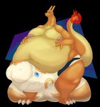 260 absurd_res alpha_channel animate_inanimate anthro balls belly big_balls big_belly big_penis bulge charizard claws clothed clothing clothing_transformation confusion digital_media_(artwork) duo erection generation_1_pokemon genitals hi_res horn huge_balls huge_belly huge_penis huge_thighs humanoid_genitalia humanoid_penis hyper hyper_balls hyper_belly hyper_genitalia hyper_penis inanimate_transformation living_underwear logan_(260) male male/male moobs morbidly_obese nintendo nipples nude obese overweight overweight_male penis pokemon pokemon_(species) scalie simple_background size_difference smile spud stretching tail thick_thighs topless transformation underwear underwear_transformation voidpotato wide_hips