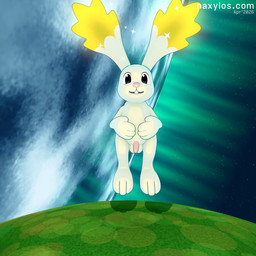 balls barely_visible_pawpads blush boing bouncing_balls bouncing_penis bouncing_sound_effect cosmic_background eyes_closed feral floppy_ears genitals grass happy hopping jumping looking_at_viewer male open_mouth open_smile penis planet plant sky smile solo space space_background star starry_sky naxylos mario_bros nintendo super_mario_galaxy star_bunny lagomorph leporid mammal rabbit 1:1 2026 3d_(artwork) 3d_animation animated cel_shading digital_media_(artwork) hi_res high_framerate loop shaded short_playtime sound video