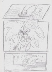 anthro blush comic dialogue duo english_text eulipotyphlan graphite_(artwork) greyscale hedgehog irresistible_love male male/male mammal monochrome pencil_(artwork) sega shadow_the_hedgehog soina sonic_the_hedgehog sonic_the_hedgehog_(series) teasing text traditional_media_(artwork)