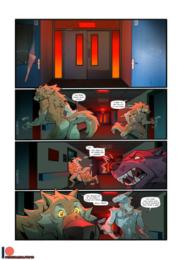 4_panel_comic anthro brown_body brown_fur butt dialogue door door_handle doorknob fangs fur glowing glowing_eyes group hospital inside locked_door male muscular nude orange_eyes patreon_logo pecs sharp_teeth tail tan_body tan_fur teeth text trio yellow_eyes yellow_sclera patto mythology patreon luca_(patto) nio_(patto) yuri_(patto) canid canine canis mammal mythological_canine mythological_creature werecanid werecanine werecreature werewolf wolf 2025 comic english_text hi_res url