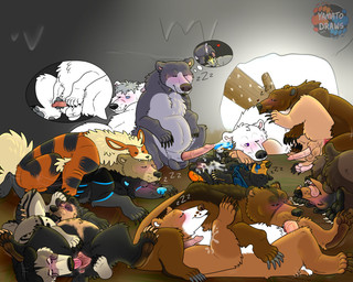 anal animal_genitalia animal_penis bakks being_watched blush bodily_fluids caught_in_the_act clothing cuddling cum cunnilingus dream ejaculation feral from_behind_position genital_fluids genitals gynomorph hands-free hibernation intersex intersex/male kigurumi leaking_cum leaking_precum looking_at_another male male/male masturbation oblivious onesie oral paws peeing penis precum sex sheath sleep_sex sleeping snow spoon_position urine ursine_penis vaginal vulva yamatopawa nintendo pokemon mishka_(fishymishy) yamato_burr arcanine bear generation_1_pokemon mammal pokemon_(species) 5:4 absurd_res hi_res