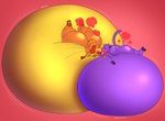 air_inflation anthro belly belly_expansion big_belly big_butt black_nose black_sclera blush butt creaking duo expansion eyes_closed fart fart_cloud groan hair huge_belly huge_butt huge_thighs hyper hyper_belly hyper_butt hyper_inflation immobile inflation jewelry kissing lying male male/male motion_lines multicolored_body necklace on_front onomatopoeia orange_body orange_ears orange_hair orange_tail puffed_cheeks puffkiss purple_body purple_ears purple_hair purple_inner_ear purple_tail red_background red_smoke simple_background smoke sound_effects swelling tail text thick_thighs two_tone_body white_eyes yellow_body v1sage mob_entertainment poppy_playtime smiling_critters catnap_(poppy_playtime) dogday_(poppy_playtime) canid canine canis domestic_cat domestic_dog felid feline felis mammal 2025 colored digital_media_(artwork) hi_res shaded