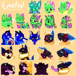 anthro beverage blep blush candy chocolate dessert emote emote_set emotes female food group heart_eyes heart_symbol hot_chocolate machine male oral_vore pleading_eyes sad scarf starry_eyes tired tongue tongue_out vore starstruck_venus this_is_fine aurora_heights polaris_caelum pulsar_nyx rocky_duplexx american_opossum angler arthropod canid canine fox hybrid insect lepidopteran mammal marsupial moth protogen 1:1