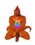 5_fingers anthro areola balls big_penis blush bottomless bottomless_anthro bottomless_male clothed clothing countershade_tail countershade_torso countershading fingers gender_symbol genitals glans humanoid_genitalia humanoid_penis lgbt_pride male male/male_symbol male_symbol multicolored_clothing multicolored_topwear muscular muscular_anthro muscular_male nipples penis pride_colors rainbow_clothing rainbow_pride_colors rainbow_topwear sexuality_symbol simple_background six-stripe_rainbow_pride_colors smile solo symbol tail topwear vein veiny_penis white_background conditional_dnp poppin dante_(poppin) scalie hi_res