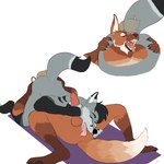 69_position anal anthro anthro_rimming_anthro anus balls black_body black_fur duo eyes_closed fangs fur genitals grey_body grey_fur handjob lying male male/male male_rimmed male_rimming male_rimming_male mutual_oral mutual_rimming nude_anthro nude_male on_back open_mouth oral penile penis rimming sex simple_background spread_legs spreading tail teeth tongue tongue_out white_background stinkybuns arctic_fox canid canine fox mammal maned_wolf true_fox 1:1 hi_res