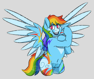animal_genitalia animal_vulva blue_body blue_fur cutie_mark equine_genitalia equine_vulva female feral fur genitals mane multicolored_mane multicolored_tail navel pink_eyes rainbow_mane rainbow_tail redesign solo spread_wings tail teats vulva wings corruptedkerosene friendship_is_magic hasbro my_little_pony mythology rainbow_dash_(mlp) equid equine horse mammal mythological_creature mythological_equine pegasus pony