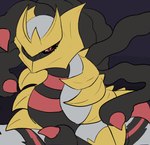 ambiguous_gender feral solo bloowolfy nintendo pokemon generation_4_pokemon giratina legendary_pokemon origin_forme_giratina pokemon_(species) 2022 hi_res