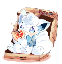 ambiguous_gender blue_bow blue_eyes blush box chest_tuft container crumbs crumbs_on_face eating eating_food feral food fur hair holding_food holding_object holding_pizza in_box in_container pizza pizza_box pizza_slice shrimp_(food) simple_background sitting smile solo tail tuft white_background white_body white_fur white_hair white_tail yupo_0322 nintendo pokemon alolan_form alolan_vulpix generation_7_pokemon pokemon_(species) regional_form_(pokemon) colored colored_sketch digital_drawing_(artwork) digital_media_(artwork) hi_res shaded sketch