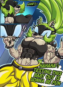 abs anthro biped camel_toe claws clothing ear_piercing ear_ring female growth hair hyper macro muscular muscular_female nude outline pecs piercing ring_piercing ritus solo teeth text transformation trapezius vein veiny_muscles morkzaytf9 idw_publishing sega sonic_the_hedgehog_(comics) sonic_the_hedgehog_(idw) sonic_the_hedgehog_(series) surge_the_tenrec afrosoricid mammal tenrec comic hi_res