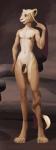 absurd_res anthro balls biped circumcised claws felid femboy flaccid genitals hair hi_res humanoid_genitalia humanoid_penis lion makeup male mammal nipples nude pantherine penis smile solo standing toe_claws wide_hips zaggatar