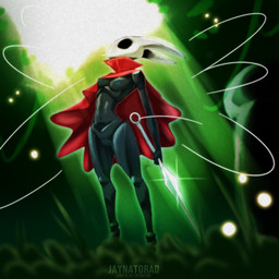 anthro areola black_body black_eyes blue_areola blue_nipples breasts cloak cloak_only clothing empty_eyes female front_view genitals holding_object holding_weapon navel nipples red_cloak red_clothing small_breasts solo thick_thighs vulva weapon white_body wide_hips conditional_dnp jaynatorburudragon hollow_knight_(franchise) team_cherry hornet_(hollow_knight) arthropod insect 1:1 absurd_res hi_res
