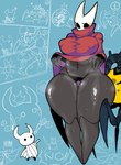 2_horns big_breasts big_butt big_nipples black_eyes breasts butt cleavage clothed clothing female horn huge_breasts humor male mask nipple_outline nipples size_difference smaller_male thick_thighs osakana2gou hollow_knight team_cherry hornet_(hollow_knight) nosk_(hollow_knight) pale_king_(hollow_knight) the_knight_(hollow_knight) animal_humanoid arthropod arthropod_humanoid humanoid infected_(species) insect insect_humanoid vessel_(species) comic digital_media_(artwork) sketch