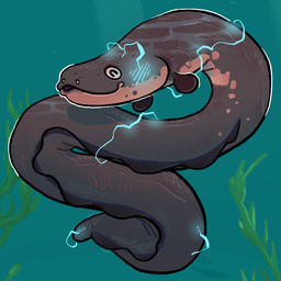 ambiguous_gender blue_blush blush blush_lines countershade_face countershading electricity featureless_crotch feral group kelp multicolored_body seaweed solo_focus tongue tongue_out trio underwater water flamingpickle aquatic electric_eel fish knifefish naked-back_knifefish 1:1