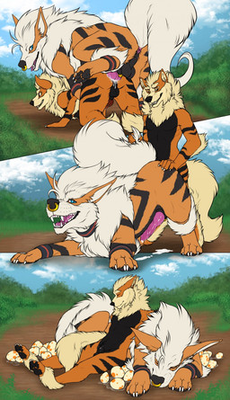 all_fours anal anal_orgasm anal_penetration animal_genitalia animal_penis anthro anthro_on_feral anthro_penetrated anthro_penetrating anthro_penetrating_feral anus backsack balls bestiality biped bodily_fluids canine_genitalia canine_penis cum cum_in_ass cum_inside cum_while_penetrated doggystyle duo egg ejaculation erection facial_piercing feral feral_penetrated feral_penetrating feral_penetrating_anthro from_behind_position fur genital_fluids genitals hands-free happy happy_sex intraspecies intraspecies_bestiality knot larger_feral larger_penetrated male male/male male_anthro male_feral male_penetrated male_penetrating male_penetrating_male mounting nose_piercing nose_ring nude open_mouth orgasm penetration penile penile_penetration penis perineum piercing quadruped ring_piercing septum_piercing sex size_difference smaller_anthro smaller_penetrated smile versatile yaroul nintendo pokemon drac_(dracwarrior) arcanine canid canine generation_1_pokemon mammal pokemon_(species) hi_res herm_(lore)