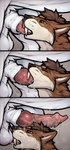 anthro anthro_on_feral anthro_penetrated bestiality bodily_fluids clyde_wolf cum dragon eyes_closed felid fellatio feral feral_penetrating feral_penetrating_anthro fur furred_dragon furred_scalie genital_fluids genital_focus genital_shot genitals hi_res licking luceus_(zeezoram) male male/male mammal mythological_creature mythological_scalie mythology oral penetration penile penis penis_focus penis_lick penis_shot prehistoric_species saber-toothed_tiger scalie servicing_from_below sex solo_focus tongue