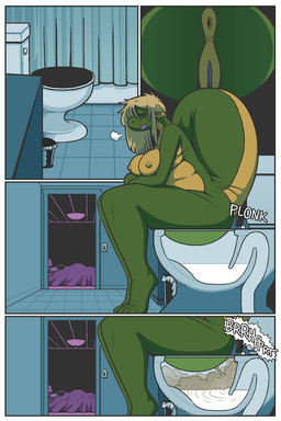 anthro bathroom bed bed_sheet bedding bedroom belly big_belly big_breasts big_butt big_nipples big_tail breasts butt death duo fart fart_cloud female female/female furniture grey_fart_cloud hair imminent_scat long_hair messy_hair nipples non-mammal_nipples nude nude_female overweight pillow sitting sleeping tail tall_girl tear_trough toilet shyguy9 mythology belinda_(shyguy9) sophie_(shyguy9) dragon human mammal mythological_creature mythological_scalie scalie 2:3 comic hi_res
