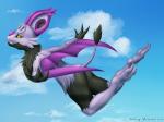 anthro anthrofied female flying pokemorph solo howling-strawberries nintendo pokemon symph_(velociripper) bat generation_6_pokemon mammal noibat pokemon_(species) 4:3