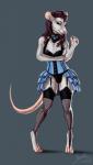 alternative_fashion ambiguous_gender anthro clothed clothing corset corset_dress ero_lolita fur hair j-fashion legwear lingerie lolita_(fashion) long_hair looking_at_viewer naughty_face seductive smile solo standing stockings suggestive topwear adeloo mammal mouse murid murine rodent 2016 hi_res