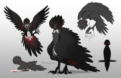 biped black_body black_feathers black_scutes black_skin black_wings blood blood_from_neck blood_in_mouth bodily_fluids breasts corpse creepy death duo empty_eyes feather_hair feathered_wings feathers feet female folded_wings gradient_background grey_background hair hair_over_eye hunting looking_at_viewer multiple_angles navel nervous nervous_sweat neutral_expression pseudo_hair red_body red_eyes red_feathers scuted_legs scutes simple_background sitting_on_another skinny_female skinny_humanoid small_breasts solo spread_wings standing sweat tail tail_feathers talons text toes underfluffies wavy_mouth wings x_eyes krocodilian european_mythology greek_mythology mythology anon ambient_rabbit animal_humanoid avian avian_humanoid harpy harpy_humanoid human humanoid mammal mythological_avian mythological_creature winged_humanoid 2024 artist_name english_description full-length_portrait hi_res multiple_images portrait