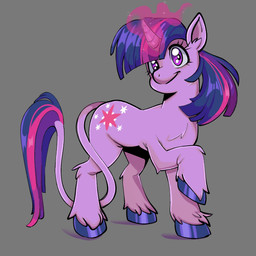 chest_tuft female feral fetlocks hooves horn raised_hoof simple_background smile smiling_at_viewer solo tuft glowhorn friendship_is_magic hasbro my_little_pony mythology twilight_sparkle_(mlp) equid equine mammal mythological_creature mythological_equine unicorn 1:1 hi_res