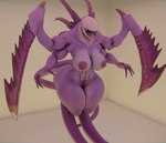 anthro big_breasts big_butt breasts butt claws female huge_butt huge_thighs nipples nude open_mouth simple_background solo thick_thighs wide_hips raguda 2k_games evolve_(copyright) wraith_(evolve) alien 3d_(artwork) digital_media_(artwork) hi_res