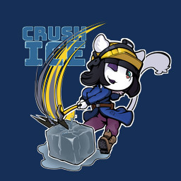 anthro armor belt black_hair blue_eyes boots bottomwear clothing eyeshadow female footwear fur hair hard_hat headgear helmet ice ice_block ice_pick lips makeup pants political_cartoon politics purple_eyeshadow purple_lips shoes solo tail text two_handed_weapon utility_belt white_body white_fur white_tail winter_clothing winter_jacket dr._welps u.s._department_of_homeland_security u.s._immigration_and_customs_enforcement eva_stelida american_mink mammal mink mustelid musteline neovison true_musteline 1:1 alpha_channel english_text hi_res