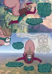 2023 anthro babystar comic detailed_background duo english_text female fur gemma_polson goggles_on_face hair hi_res male mammal outside rodent sciurid skydiving tail text thought_bubble tree_squirrel young young_anthro young_male zeezee_murdock