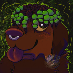 :3 abstract_background accessory ambiguous_gender anthro beads big_nose big_tongue black_coded blep blush blush_lines countershading dreadlocks eye_bags eyebrows facial_piercing freckles glistening glistening_eyes green_beads hair_accessory hair_beads happy logo nose_piercing outline photographic_background piercing solo tongue tongue_out transparent_watermark username wiggle_lines skunkbitez grudge_(skunkbitez) canid canine canis domestic_dog hybrid mammal mephitid molosser mountain_dog newfoundland_dog 2026 absurd_res artist_logo digital_drawing_(artwork) digital_media_(artwork) digital_painting_(artwork) hi_res icon mixed_media painting_(artwork) photography_(artwork) shaded watermark