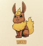 2017 3_toes alternate_color alternate_species ambiguous_gender black_nose brown_body brown_eyes brown_fur canid canine eevee eeveelution english_text fakemon feet feral firefightdex flareon fluffy fluffy_tail front_view full-length_portrait fur fusion generation_1_pokemon hatching_(art) head_tuft hi_res hybrid long_ears looking_up mammal marco_fanjul marker_(artwork) mixed_media multicolored_body multicolored_fur neck_tuft nintendo nude open_mouth pen_(artwork) pink_tongue pokemon pokemon_(species) pokemon_fusion portrait quadruped shaded shadow simple_background sitting solo tail text toes tongue toony traditional_media_(artwork) tuft two_tone_body two_tone_fur white_background yellow_body yellow_fur yellow_tail