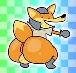 anthro anus arms_out balls big_butt butt crouching derpy genitals looking_at_viewer looking_back looking_back_at_viewer male open_mouth raised_tail rear_view solo tail thick_thighs pelnsfw nintendo something_about star_fox fox_mccloud canid canine fox mammal 2024 digital_drawing_(artwork) digital_media_(artwork)