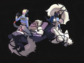 anal anal_penetration anthro anthro_on_anthro anthro_penetrated anthro_penetrating anthro_penetrating_anthro black_background clothing cowgirl_position dominant dominant_female duo female female_penetrated female_penetrating female_penetrating_male from_behind_position from_front_position leash leash_pull male male/female male_penetrated male_penetrating male_penetrating_female object_in_ass on_bottom on_top pegging penetration police police_uniform rear_admiral_position sex sex_toy sex_toy_in_ass sex_toy_insertion simple_background strapon submissive submissive_male toying_partner uniform moffeen mihoyo zenless_zone_zero ren_(renwilkies) von_lycaon african_wild_dog canid canine hyena mammal spotted_hyena 2024 hi_res