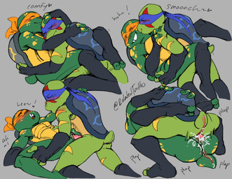 andromorph andromorph/male andromorph_penetrated anthro anus blush bodily_fluids brother_penetrating_brother butt crossgender cuddling cum cum_from_vagina cum_in_vagina cum_inside cumshot duo ejaculation erection eyes_closed from_front_position genital_fluids genitals intersex intersex/male intersex_penetrated kissing_cheek kissing_while_penetrating lying male male_penetrating male_penetrating_andromorph male_penetrating_intersex mask mta_crossgender mti_crossgender open_mouth penetration penile penile_penetration penis penis_in_vagina romantic romantic_ambiance sex shell simple_background smile spread_legs spreading tail teeth vaginal vaginal_penetration vulva relatedturtles rise_of_the_teenage_mutant_ninja_turtles teenage_mutant_ninja_turtles leonardo_(tmnt) michelangelo_(tmnt) reptile scalie turtle digital_media_(artwork) hi_res brother_(lore) brothers_(lore) incest_(lore) sibling_(lore)