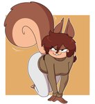 anthro clothing female kneeling solo sweater topwear turtleneck kabula_(artist) mammal rodent sciurid tree_squirrel absurd_res hi_res