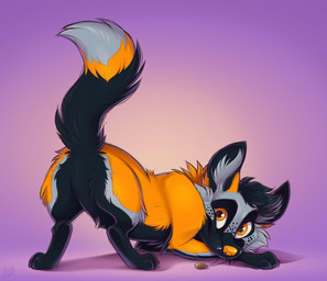 black_body black_fur cheek_tuft eyebrows facial_tuft feral freckled_face freckles fur grey_body grey_fur hair inner_ear_fluff jewelry looking_at_viewer looking_back looking_back_at_viewer male multicolored_body multicolored_fur necklace necklace_only nude orange_body orange_eyes orange_fur orange_nose quadruped raised_eyebrows raised_tail short_hair simple_background smile snout solo tail toony tuft mimi-fox canid canine cross_fox fox mammal red_fox true_fox 2021 colored colored_sketch digital_drawing_(artwork) digital_media_(artwork) shaded sketch